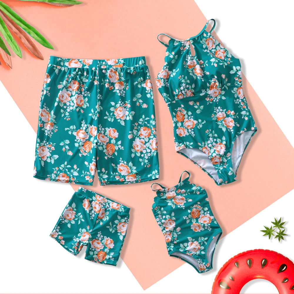 Одинаковый купальник для семьи Женский бикини Пляжная одежда мамы и дочки Одежда