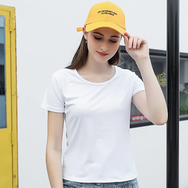 ILMBVM футболка эластичность удобные с О образным вырезом Футболка белого цвета