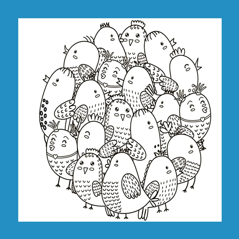 

ZATWBS Cute hen mom Clear Stamps For DIY Scrapbooking/Card Making/Album Decorative Rubber Stamp Crafts