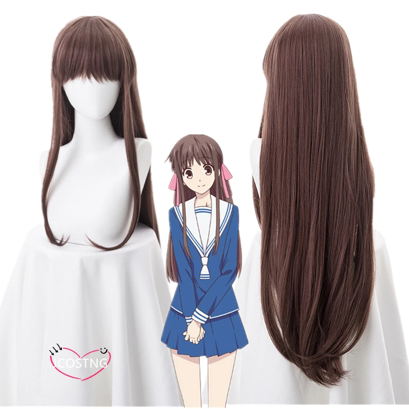 Парик длинный женский термостойкий для косплея из синтетических волос с