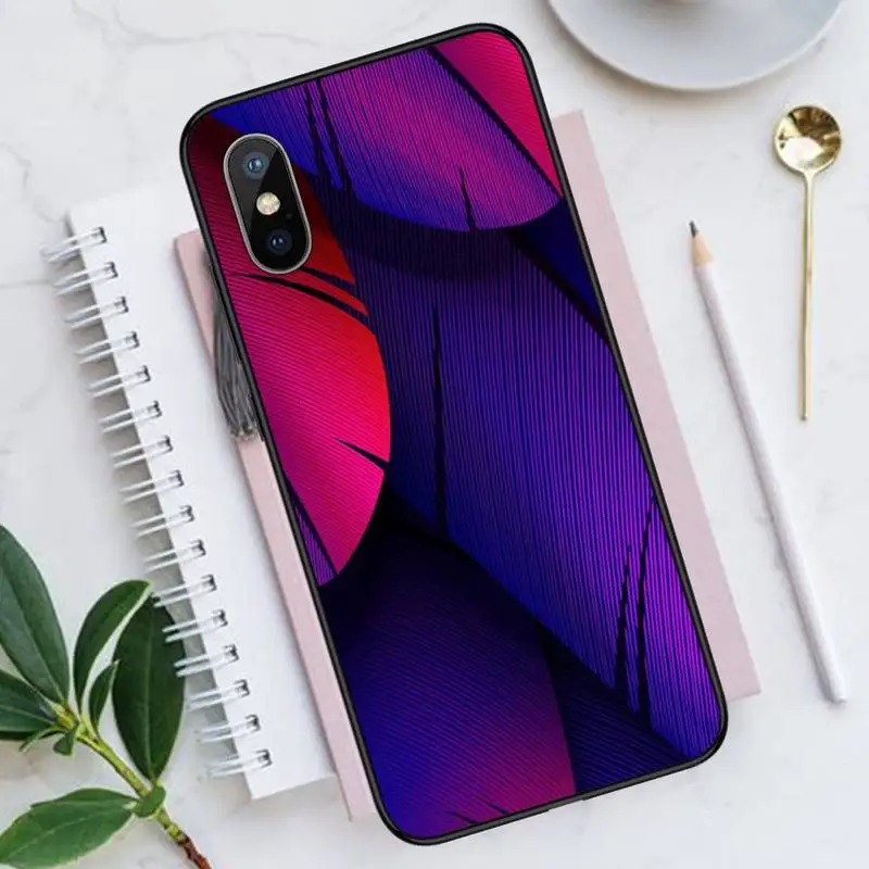 

Colorful Feathers aesthetics pattern Phone Case for iPhone 11 12 pro XS MAX 8 7 6 6S Plus X 5S SE 2020 XR funda coque