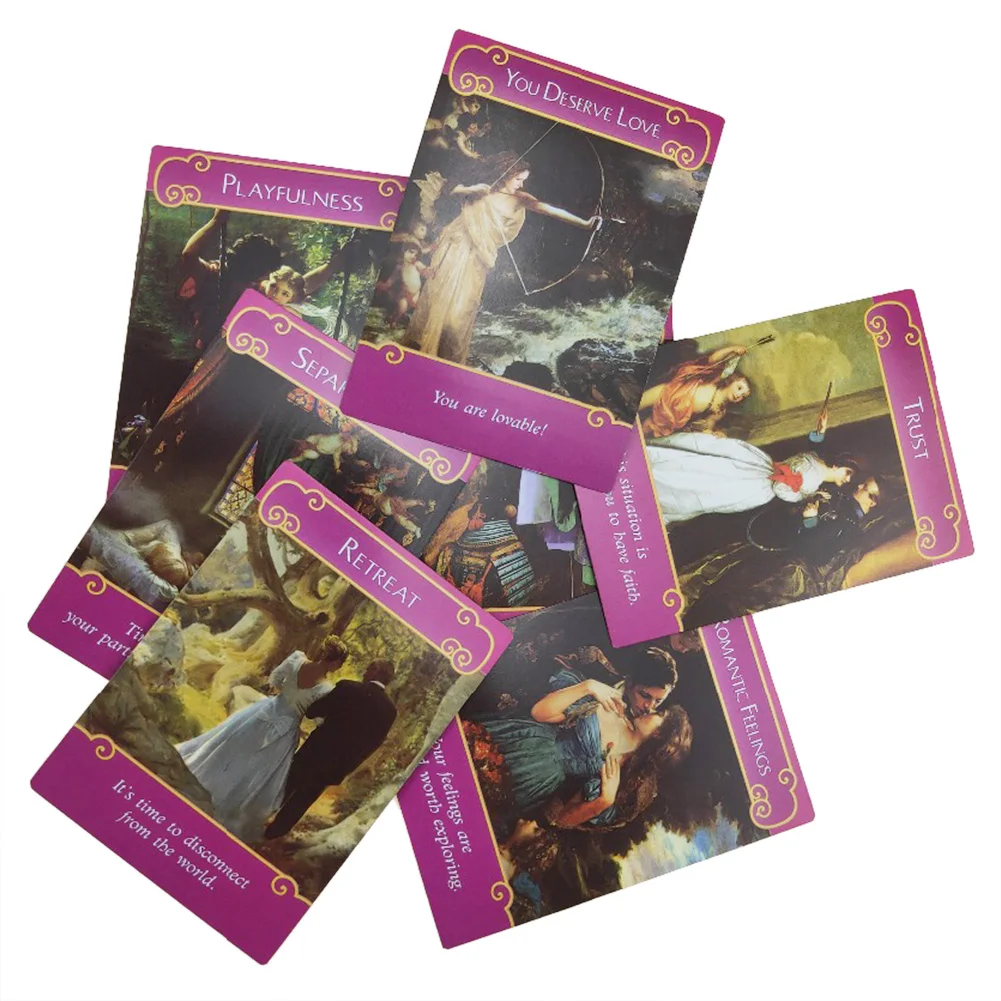 Золотые английские романтические ангелы карты Таро чтение судьбы настольные