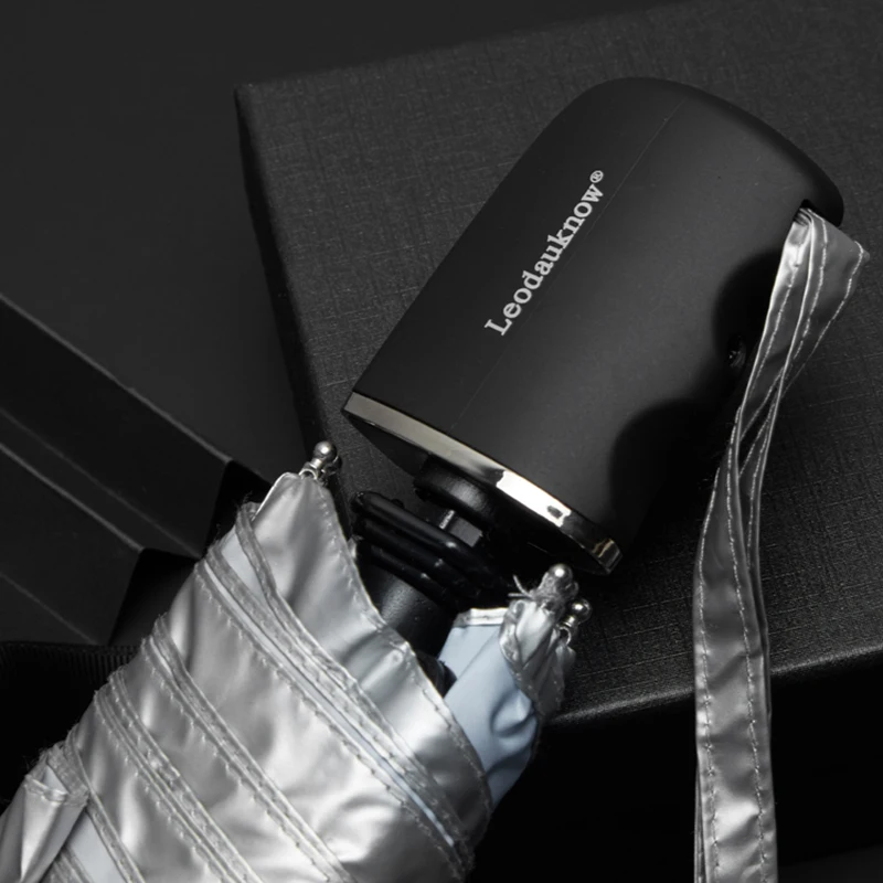 Складной плоский Зонт от дождя женский Автоматический зонтик с защитой УФ