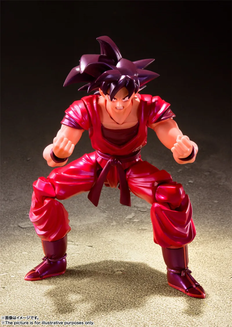 BANDAI SHF Аниме Драконий жемчуг Z шарнирная подвижная Kaiouken Сон Гоку красный взрыв