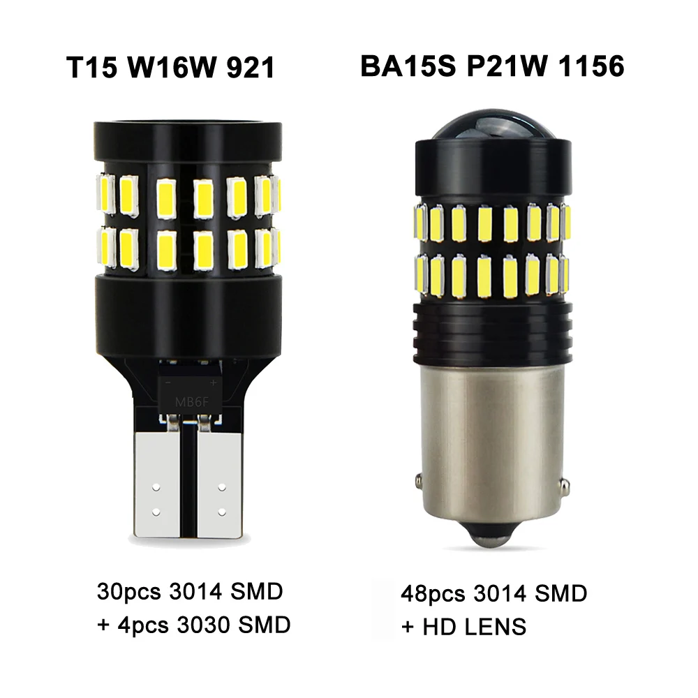 OXILAM 2 шт. без ошибок W16W T15 светодиодный BA15S P21W задний фонарь для Audi A3 8P A4 B8 B6 C6 C5 C7 A5 Q5