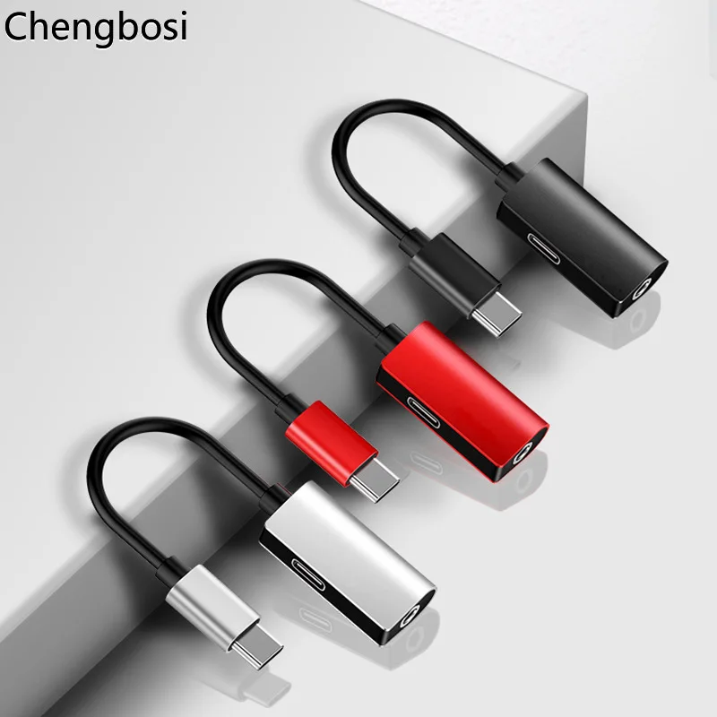 Usb адаптер 2 в 1 Тип C до 3 5 мм аудио разъем зарядное устройство для наушников кабель