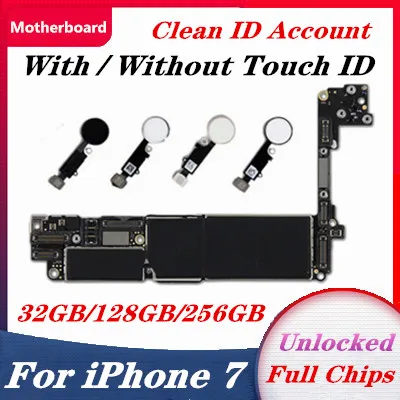 Материнская плата для IPhone 7 без Touch ID с чипами чистая оригинальная Замена Iphone