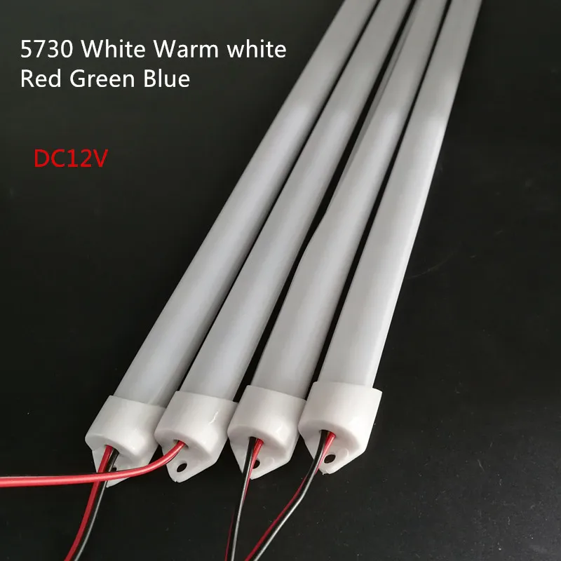 1-10 шт. * 50 см 12 В постоянного тока SMD 5730 Светодиодная жесткая полоска светильник