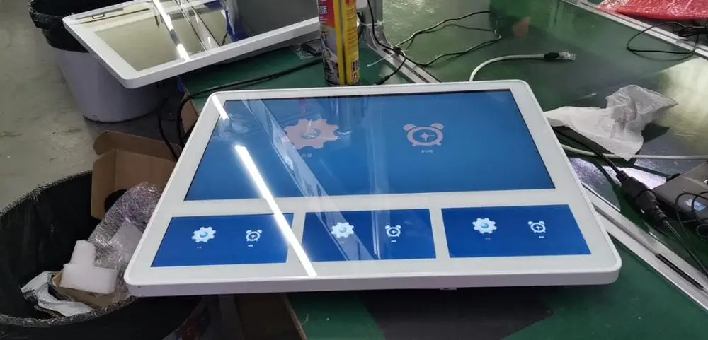 Настенный цифровой каркас ПК встроенные ЖК мониторы 32 дюйма дисплей рекламный