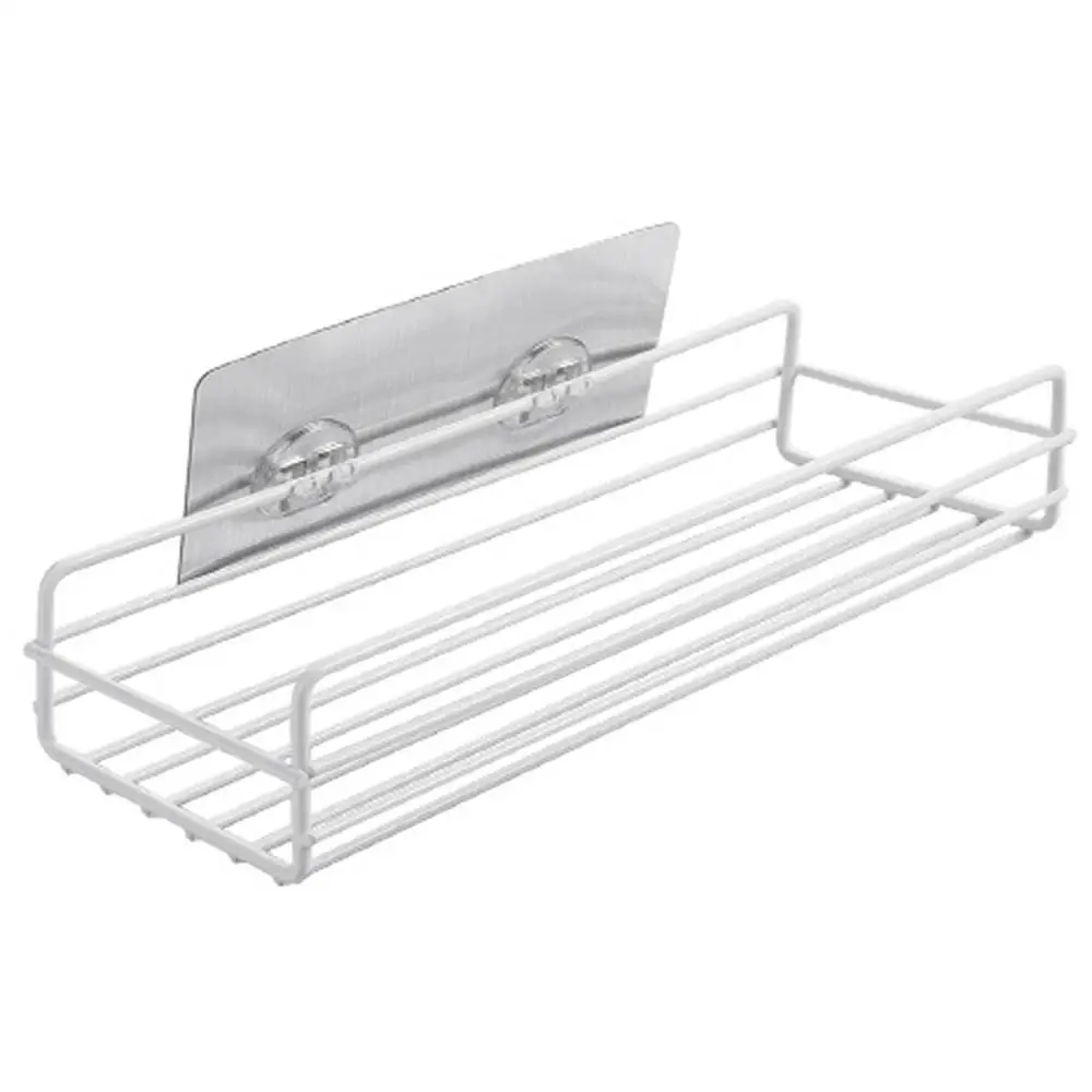 

Bathroom shelf Corner Storage Rack Organizer Shower Wall Shelf Adhesive No Drilling Iron Kitchen Bathroom Shelve