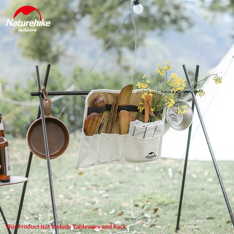 Naturehike Camping Portable Tableware Bag Ultralight 200g Picnic Knife Fork Storage Cutlery Hanging Outdoor BBQ Cooking | Спорт и