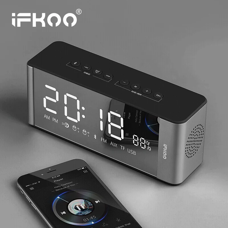 Мини Bluetooth динамик IFKOO D3 будильник беспроводной телефон компьютер ПК ноутбук