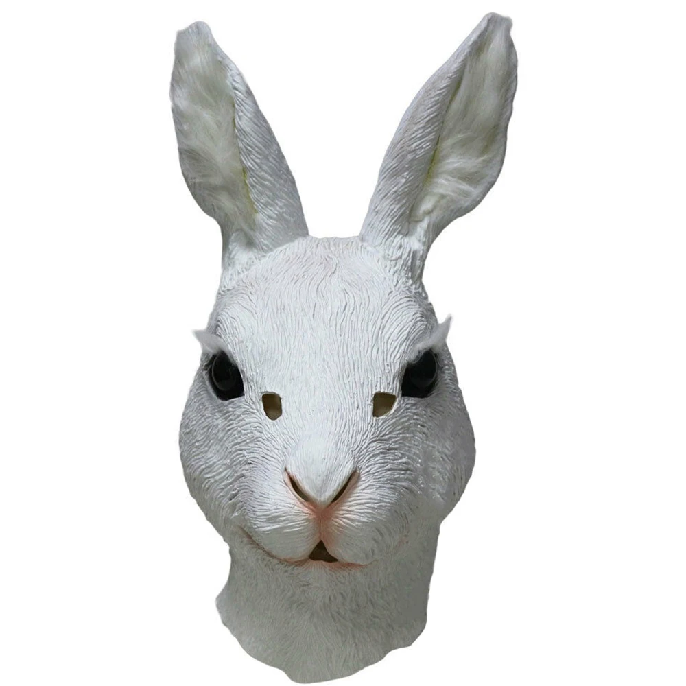 Маска кролика из поролона. Rabbit head. Человек заяц. Rabbit head. Морда кролика.