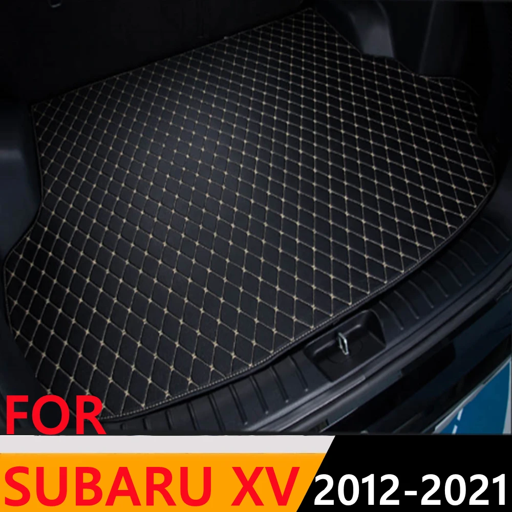 

Sinjayer Car Trunk Mat ALL Weather AUTO Tail Boot Luggage Pad Carpet Flat Side Cargo Liner Fit For SUBARU XV 2012 2013 2014-2021