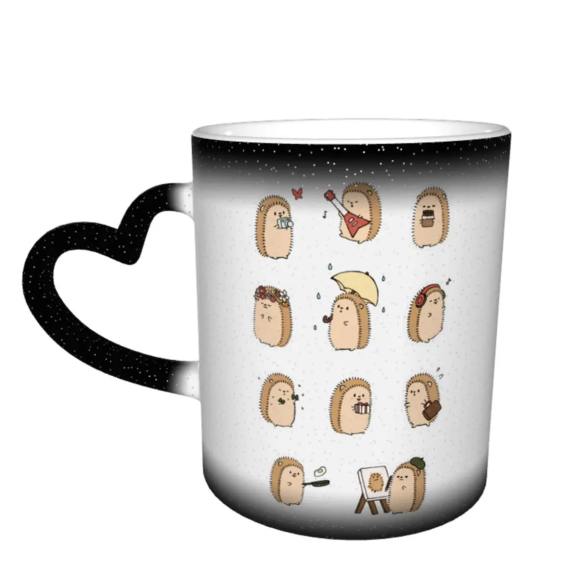 

Hedgehog Mug The Changes Color Wholesale Mug Novelty Ceramic Chat Cups