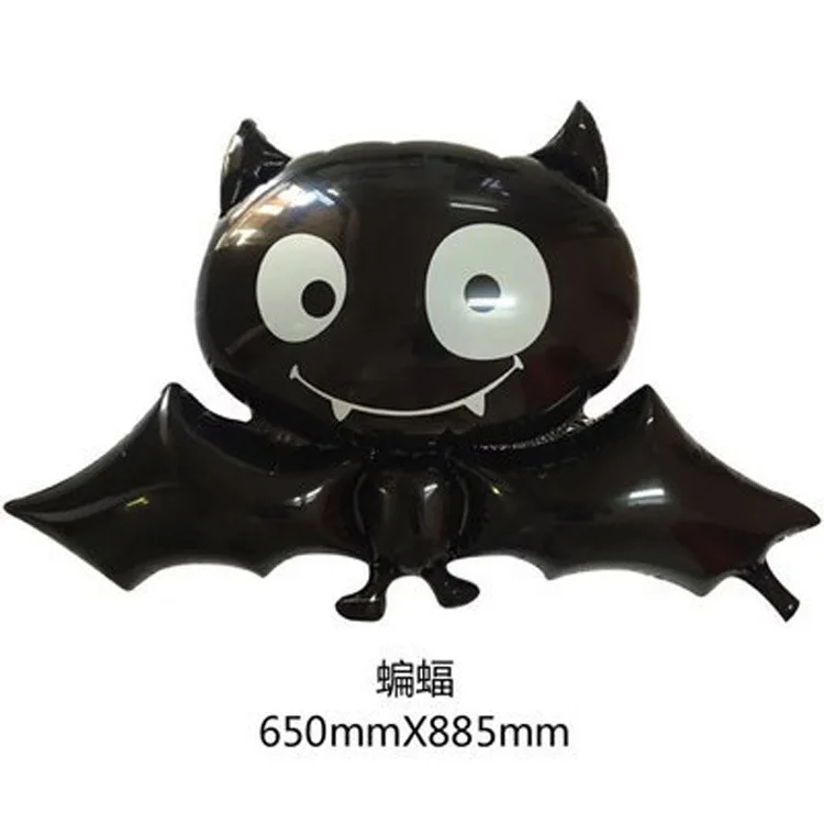 Большой мультяшный Гелиевый шар в виде летучей мыши 1 шт. 60*88 см черный для детей и