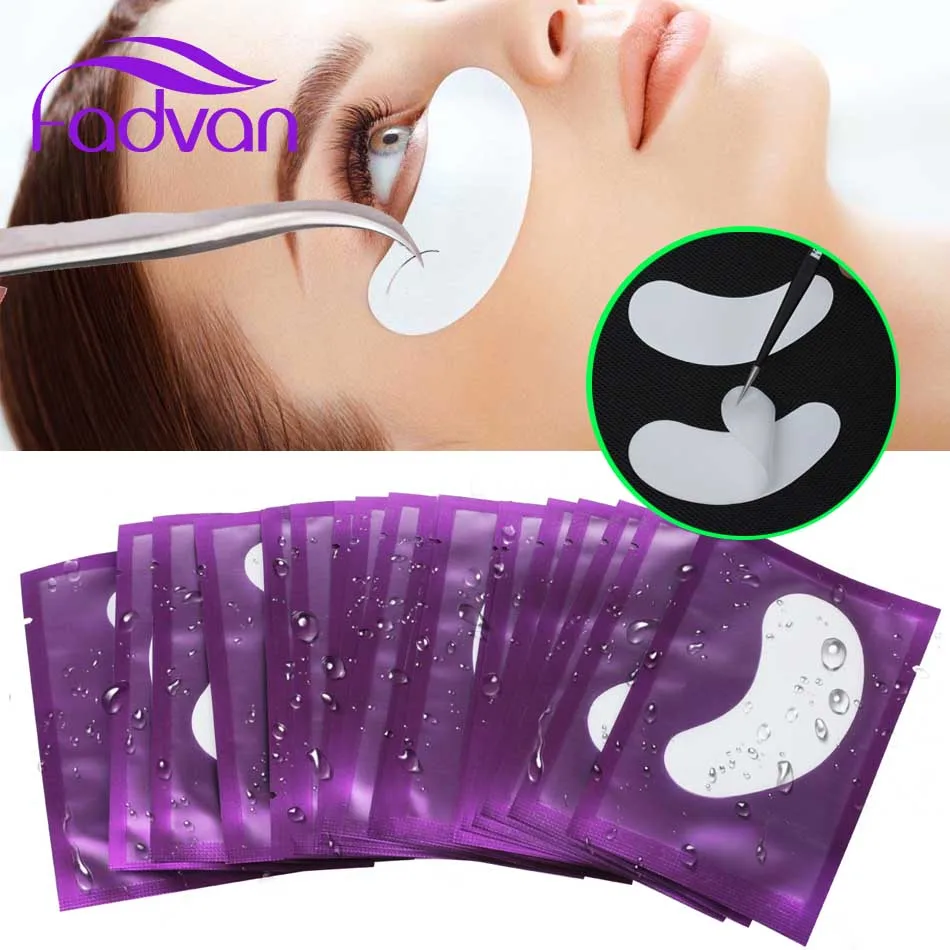 Fadvan накладные ресницы 100 пар безворсовые безспиртовые подушечки для наращивания