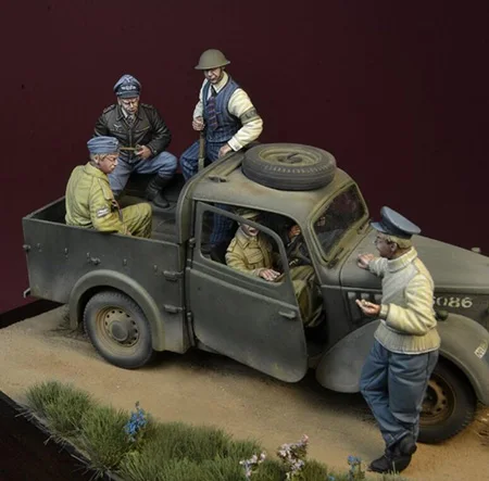 Unassambled 1/35 ancient warrior include 6(NO CAR NO MAP) Resin figure miniature model kits Unpainted