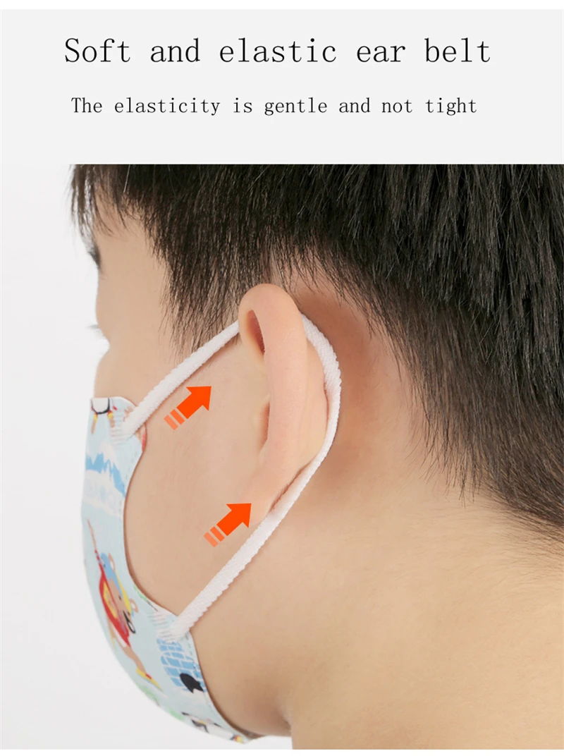 Детская разноцветная маска панда KN95 детская FFP2 для туши респиратор с фильтром