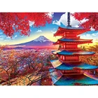 Набор для рукоделия 5D сделай сам, квадратная Алмазная вышивка, павильон, Набор для творчества, алмазная живопись, украшение для дома