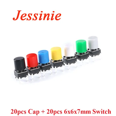Тактильные микропереключатели Jessinie, 40 шт.