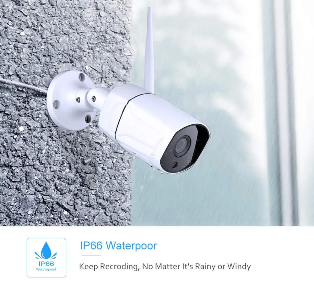 Ip-камера 1080 P WiFi 36-светильник ночное видение водонепроницаемая 4x зум