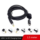 USB Type C PD конвертер, Универсальный зарядный кабель для ноутбука, шнур постоянного тока, адаптер питания для Dell, Asus, Lenovo, кабель питания для ноутбука