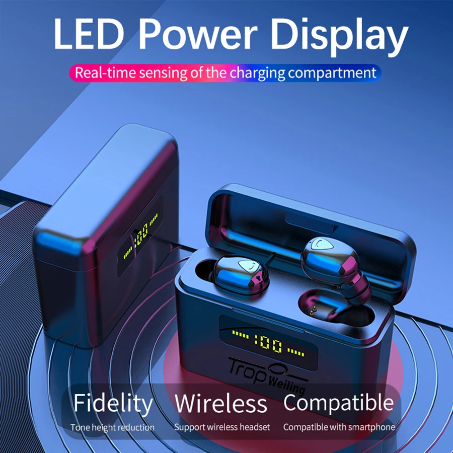 Tws Bluetooth спортивные наушники настоящие беспроводные 3D стерео гарнитура игровая