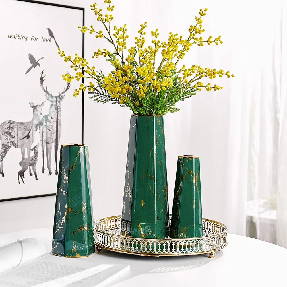 

Nordic Home Vase Set Table Table Flower Vase Wine Cabinet Creative Decoration Modern Decorative Vases Living Room Decoration