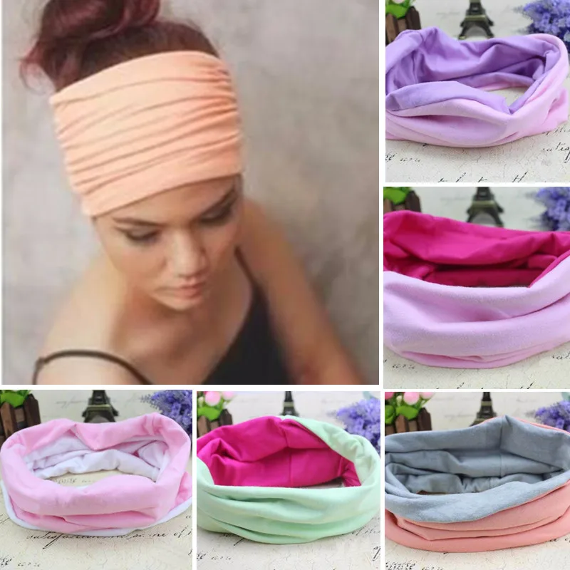 

Hair Band Nonslip Candy Colors Absorbing Yoga Cloth Cotton Headwear Hair band Wash Face Hair Ties Elastic Hair Accessories