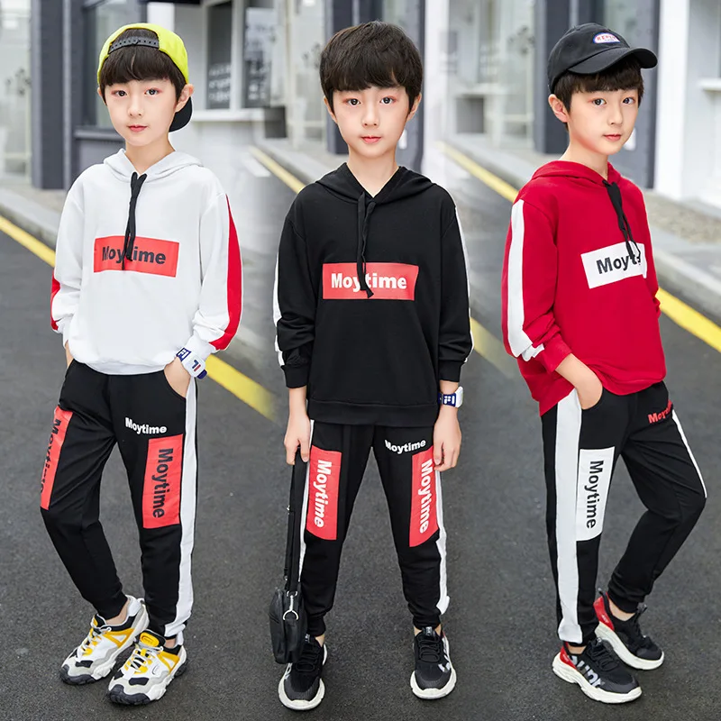 Куртка с капюшоном и штаны для мальчиков на Возраст 4-12 лет | Детская одежда обувь