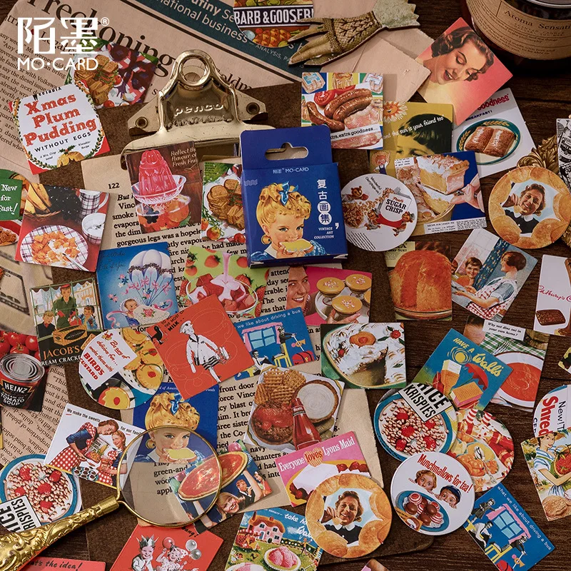 

Fabiano Stickers Retro Painting Collection Character Material Literary And Artistic Manual Account Diary Decoration Sealing Stic