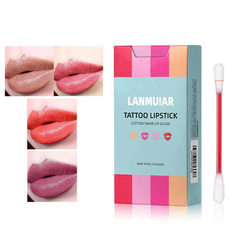 ELECOOL новая помада сигарета чехол ватные палочки помады долговечная водостойкая