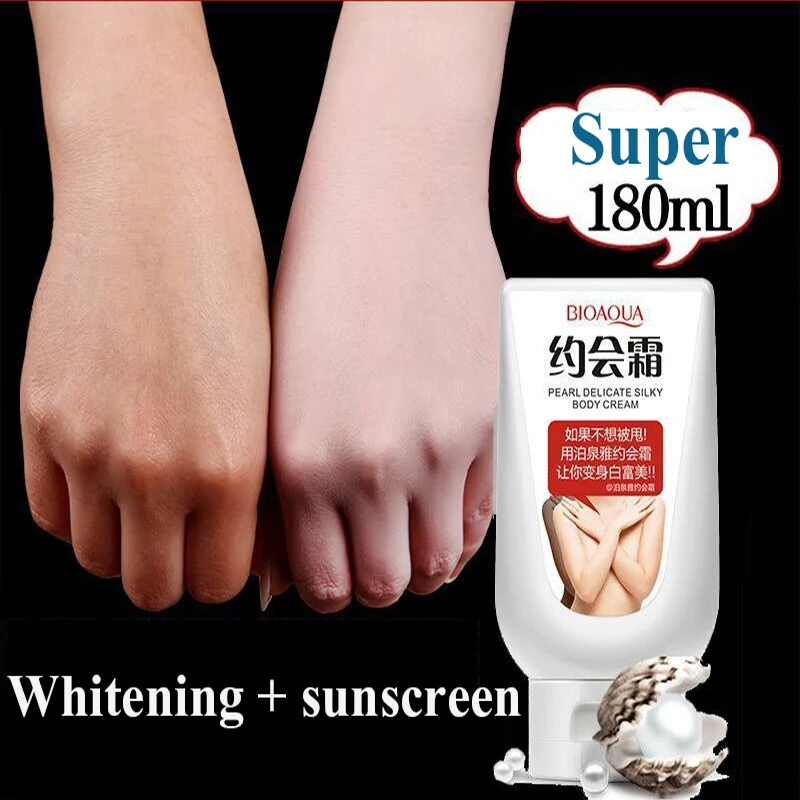 Увлажняющий и отбеливающий крем для тела 180 мл | Красота здоровье