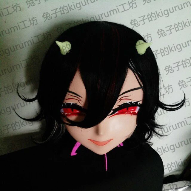 (Rabbit 05) женская маска ручной работы из смолы голова красивой Девочки Кукла Лолита