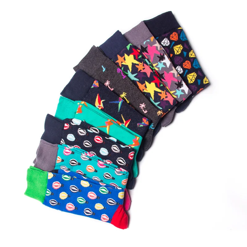 Счастливый Носки классический горячий воздух воздушный шар тысяч бумажных