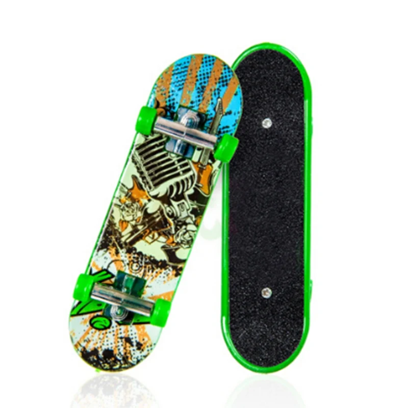 

New Creative Mini Finger Skateboard Fingerboard Alloy Stents Scrub Finger Scooter Skate Boarding Kids Toys Gift Random Color
