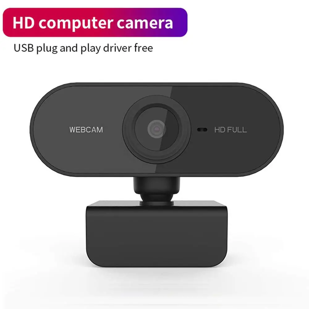 

HD 1080P Webcam Built-in Dual Mics Smart Web Camera USB Pro Stream Camera for Desktop Laptops PC Game Cam For OS Windows10/8
