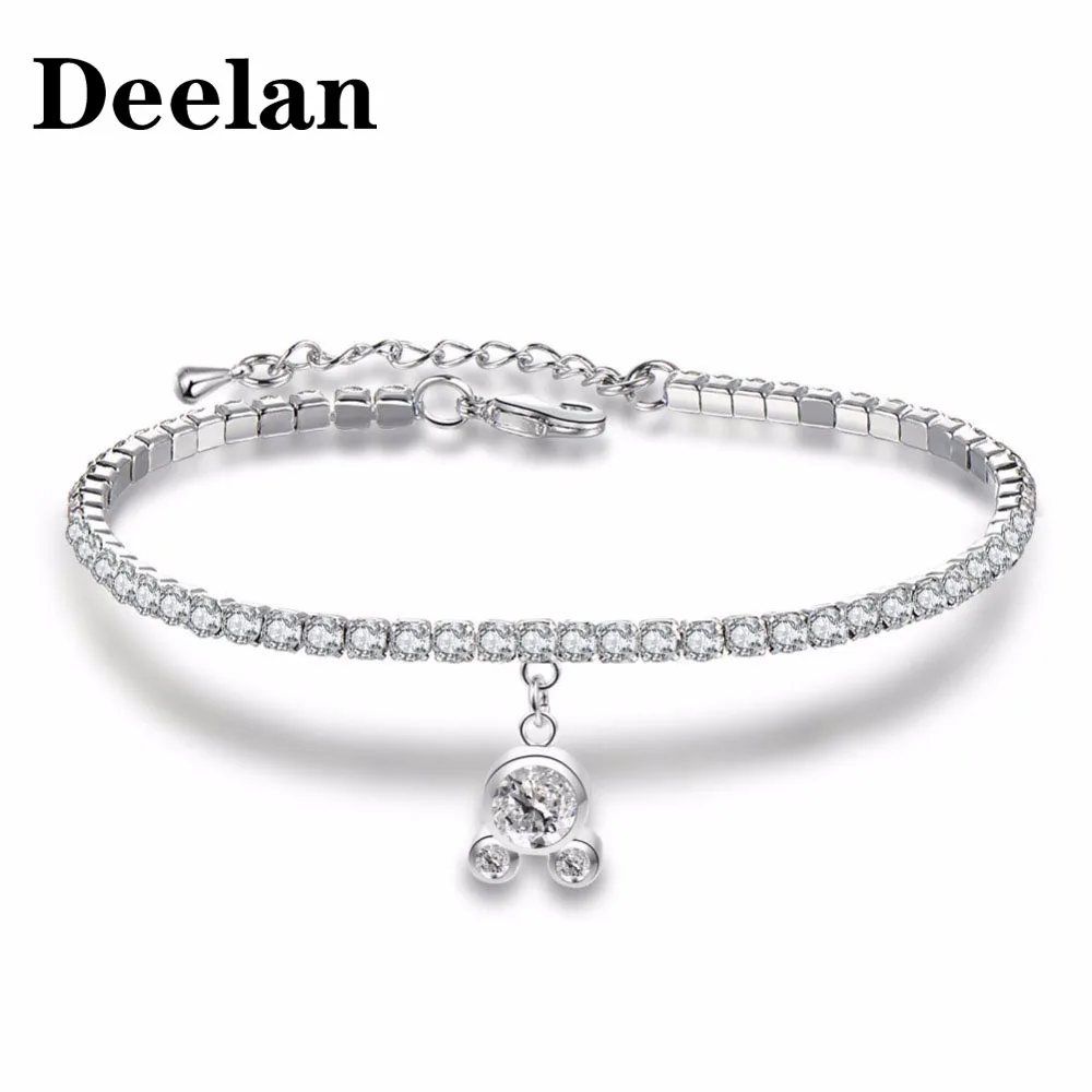 Мода Микки браслет с подвеской для женщин и девочек серебро Цвет украшением в