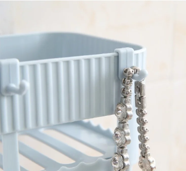 Полка для туалетного столика без дырочек пластиковый органайзер хранения в