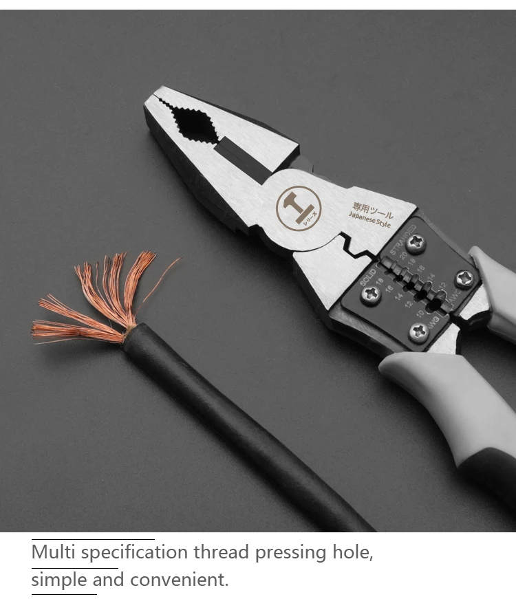 

Multitool Pliers Set Nose Diagonal Pliers Wire Stripper Crimper Cable Cutter Crimping Tool Crimp Electricians Tools Long