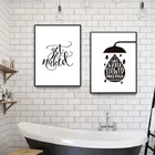 Черно-белые распечатанные плакаты с надписью Wash Your Hands голые для ванной комнаты, Картина на холсте, декор для туалетной комнаты