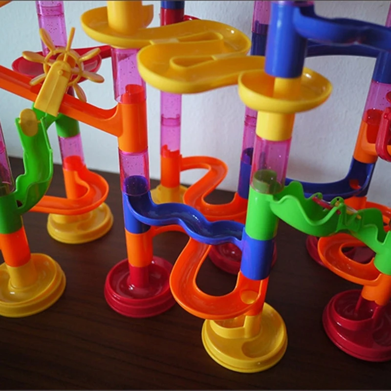 

105pcs DIY Construction Marble Race Run Maze Balls Track Building Blocks Children Gift For Baby Educational Toys
