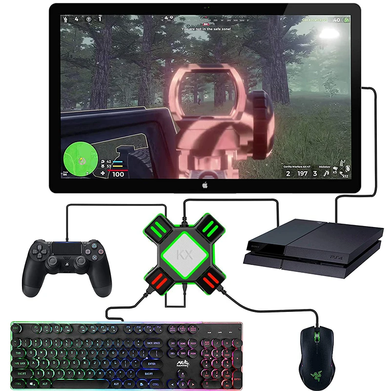Конвертер для клавиатуры и мыши KX консолей Nintendo Switch Xbox One PS4 PS3 игр FPS аксессуары |
