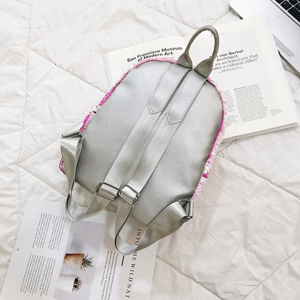 Женские модные блестящие рюкзаки с пайетками большой емкости сумки сенсорная