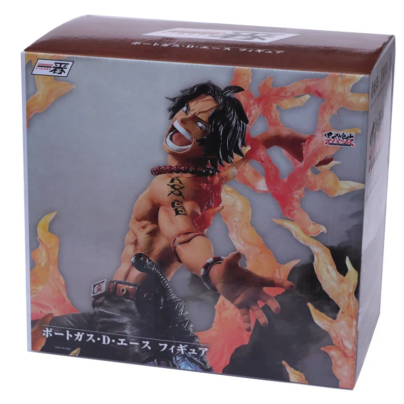 

Anime One Piece SPIRITS Portgas D Ace Burining Fight Ver. Figure Model Toys 18cm