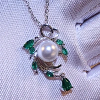 trendy necklace pendant women white pearl wedding engagement jewlery gift