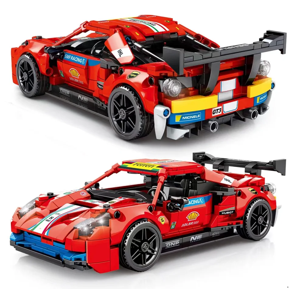 

826pcs High-tech Expert Famous Sports Car Building Blocks Racing Vehicle Model Bricks Educational Toys Gift For Kids