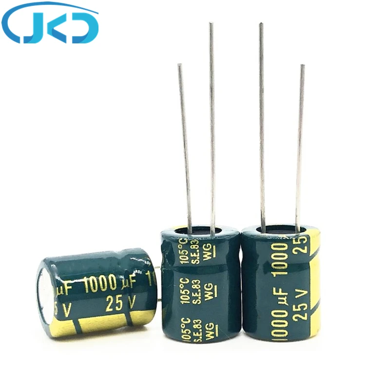 

20pcs/lot high frequency low impedance 25v 1000uf 10x17mm aluminum electrolytic capacitor 1000uf 25v 25V1000uf 20%