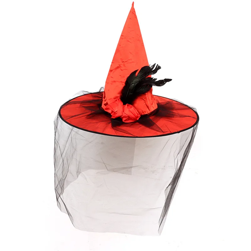Новинка 2019 реквизит в виде шара на Хэллоуин марлевая шапка волшебника с пряжкой